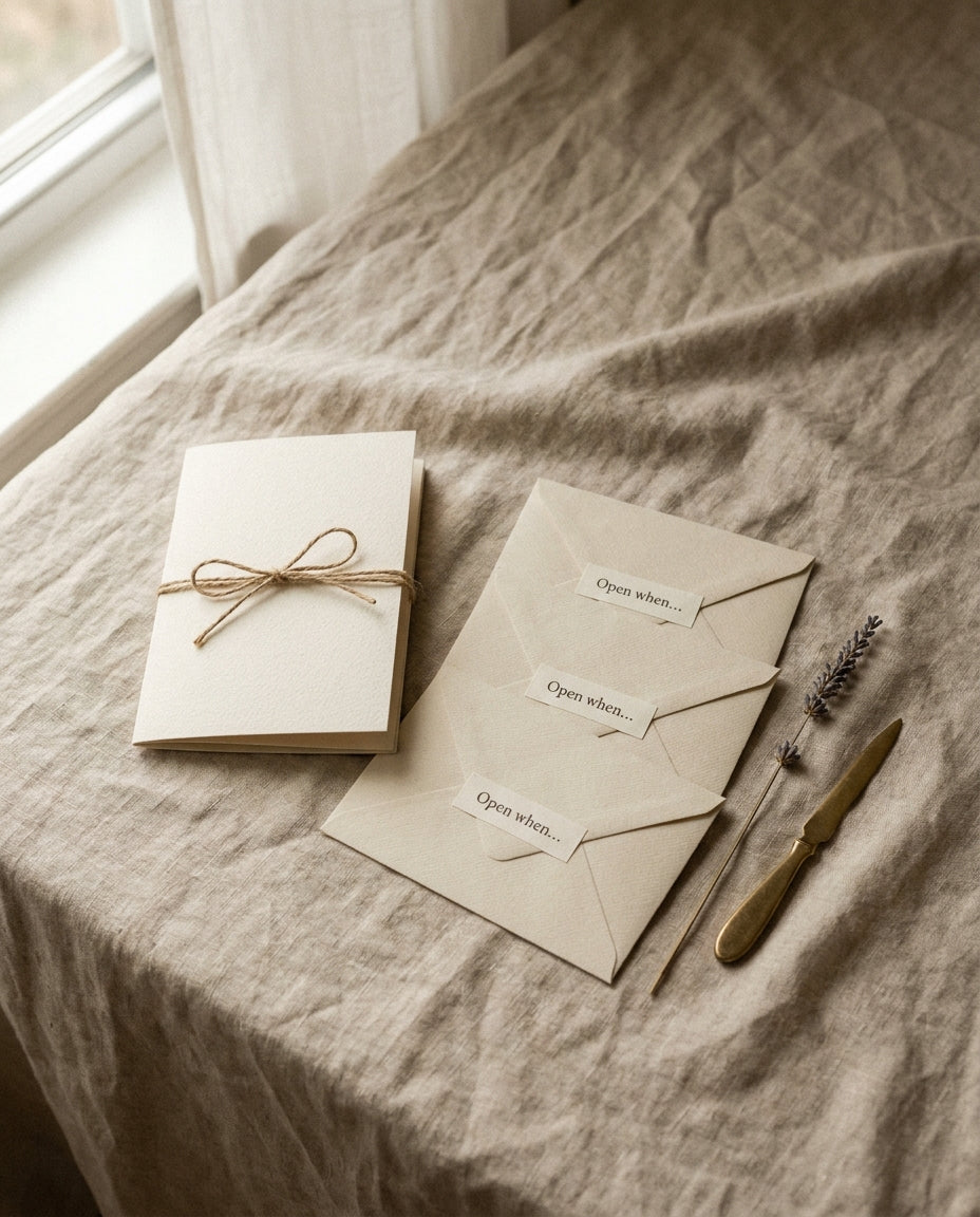 Open When letter set with sealed envelopes