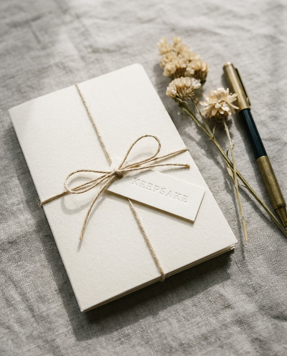 Love coupon book tied with twine