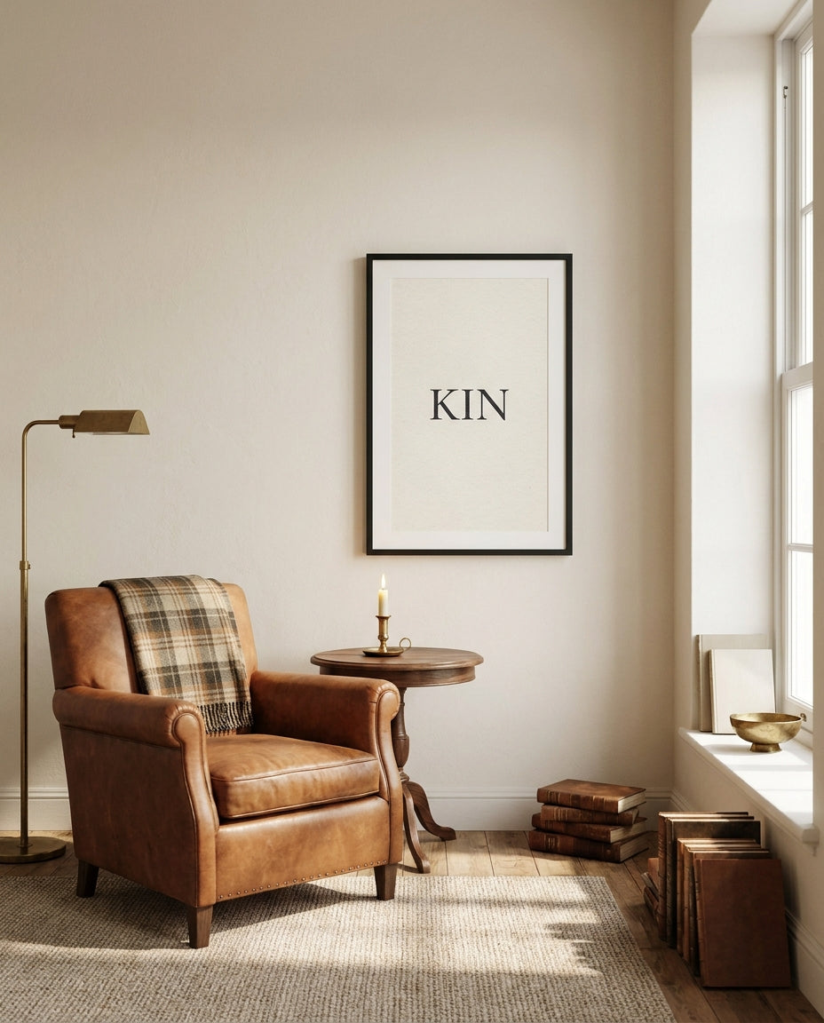 Dad Wall Art generation print in a living room