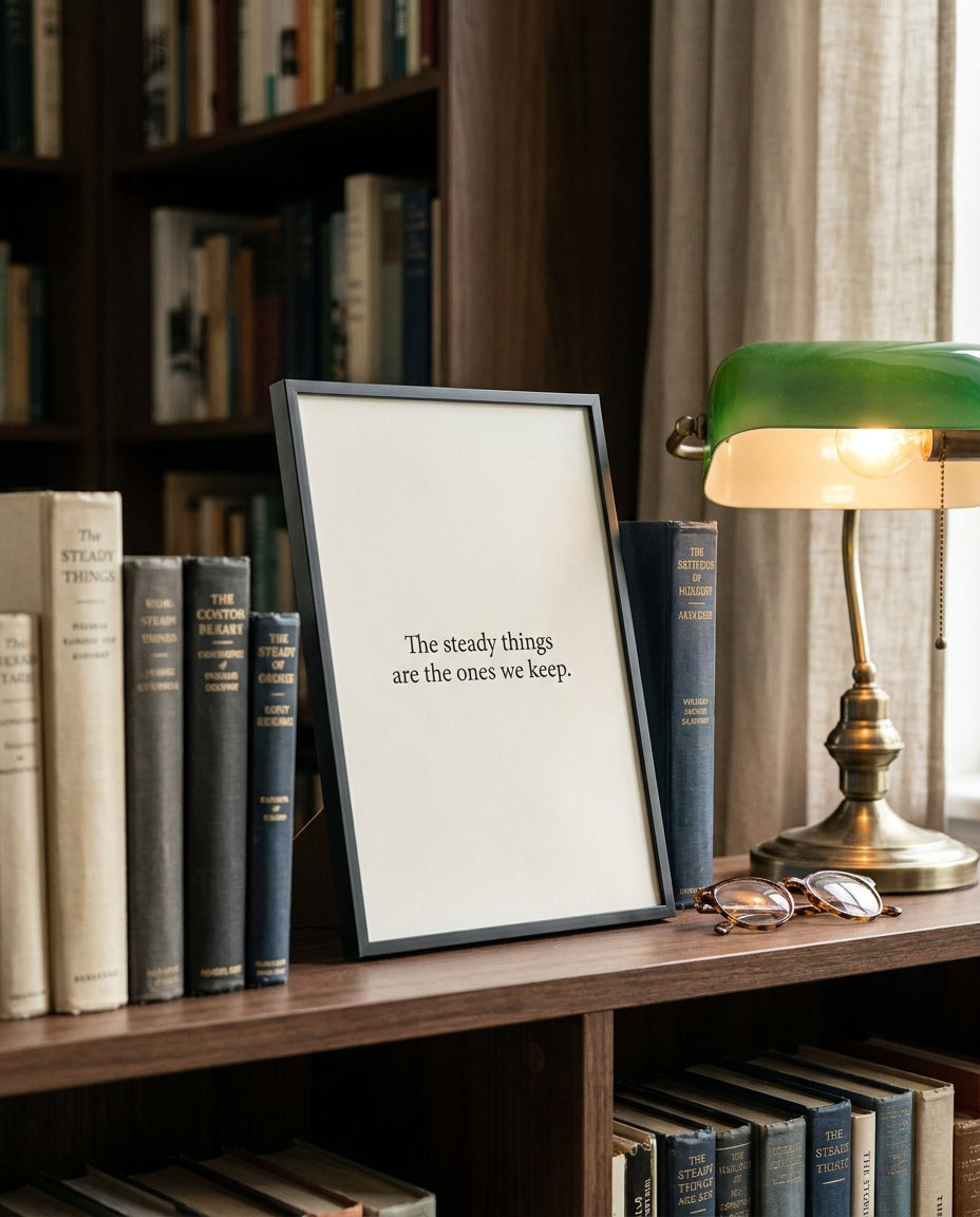 Dad Wall Art quote print on a study desk